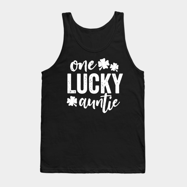 One Lucky Auntie Tank Top by DetourShirts